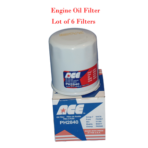 Filtre à huile moteur CHAMP LOT 6 Fabriqué aux États-Unis Compatible avec DAIHATU pour (L14476 PH4967 LF3614 51394) - Product Image 2