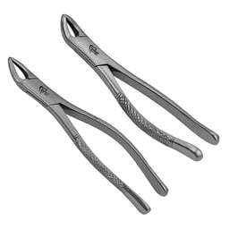 ProDent USA Instrumentos Quirúrgicos Dentales Manuales 150S y 151S, Pinzas de Extracción PEDO Universales Dentadas Hechas de Acero - Product Image 1