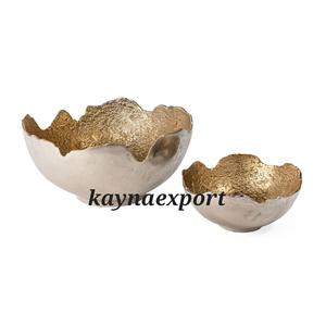 Centro de Mesa Decorativo para Bodas, Frutero Ecológico Desechable, Moderno, de Alta Calidad, para Fiestas, Postres y Helados, de Aluminio Dorado - Product Image 6