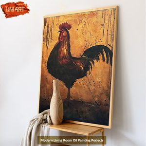 UNIART-<span class=keywords><strong>Peinture</strong></span> <span class=keywords><strong>à</strong></span> <span class=keywords><strong>l</strong></span>'<span class=keywords><strong>Huile</strong></span> sur Toile Acrylique Fait <span class=keywords><strong>à</strong></span> la Main, Réalisme, <span class=keywords><strong>Peinture</strong></span> <span class=keywords><strong>à</strong></span> <span class=keywords><strong>l</strong></span>'<span class=keywords><strong>Huile</strong></span> Animale, Décoration Murale pour Galerie - Product Image 6