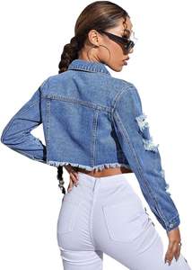 แจ็กเก็ตยีนส์ระบายอากาศได้ดีเสื้อแจ็กเก็ตผ้าทอสไตล์นักขี่จักรยานไซส์ XL - Product Image 4