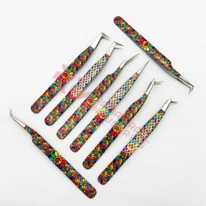 RMI Super qualité Top produit pince à cils 8 points ensemble pour pince à cils Silver Point et papier de conception personnalisé enduit - Product Image 5