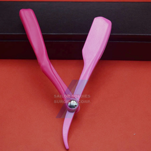 Maquinilla de afeitar de barbero negra de alta calidad profesional, maquinilla de afeitar recta ultra expuesta para salón de belleza, precio al por mayor - Product Image 6