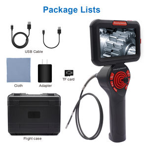Endoscope industriel portable QBH professionnel, caméra d'inspection <span class=keywords><strong>articulée</strong></span> à 4 voies et 360°, <span class=keywords><strong>mini</strong></span>-caméra HD avec source lumineuse - Product Image 3