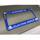 Cadres de plaque d'immatriculation de voiture en aluminium sur le thème du golf, support de plaque d'immatriculation LED pour la décoration de voiture, compatible avec Tesla et Ford - Product Image 5
