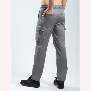 Pantalon Cargo pour Homme Droit Courbé Rayé Décontracté Extérieur Streetwear Multi Poche Élégant Pantalon Confortable Pantalon pour Homme Lavé - Product Image 4