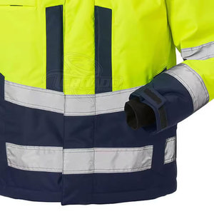Chaqueta DE TRABAJO reflectante de visibilidad de calidad al aire libre, chaqueta de trabajo con logotipo impreso personalizado OEM para venta en línea - Product Image 6