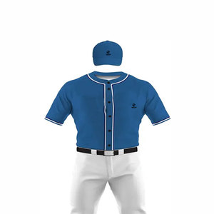 Vêtements de sport vierges ensemble d'uniformes de Baseball jeunesse respirant maillot de Baseball vierge maillots de Baseball pas cher sur mesure - Product Image 5