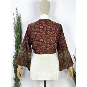 Yak Wool Tie <b>Top</b> Boho Chic Indian <b>Shrug</b> Cozy Himalayan Wool Handmade Wrap Warm Cozy Bell Sleeves Hippie Vibes Perfect Halter <b>Top</b> - Product Image 3