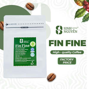 Granos de Café Robusta de Vietnam FIN FINE, Tueste Completo Premium, en Bolsa, 100% Robusta, Dulzura de Miel, Final Fuerte, Venta al por Mayor - Product Image 1