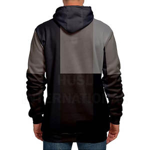 Pull-over à impression bouffante avec logo personnalisé pour adultes Nouveau design Top ventes Sweat à capuche bouffant avec votre propre logo pour hommes - Product Image 5