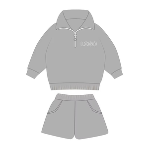 Ensemble de survêtements 2 pièces avec broderie personnalisée et personnalisée pour garçons et enfants - Product Image 3