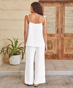 Ensemble haut et pantalon deux pièces de haute qualité, léger, coupe classique, vêtements décontractés - Product Image 5