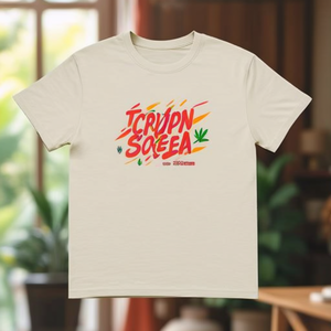 T-Shirt Unisex 210GSM 100% Cotone, Maglietta Casual Oversize con Logo Personalizzato Stampato sul Davanti - Product Image 3