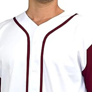 Custom <b>Men</b> Youth Baseball Uniform Set Button up Baseball Jersey Embroidery Sublimated Team Stitched Baseball Jersey <b>T</b> <b>Shirts</b> - Product Image 2