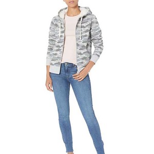 65% coton 35% polaire fermeture éclair Logo personnalisé broderie impression Camouflage nouveau Design Sports d'hiver respirant sweats à capuche basiques - Product Image 3