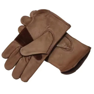 Guantes de Trabajo de Cuero de Vaca de Alta Calidad de 10 Pulgadas, Color Marrón, para Conductor, Autobús, Camión, Jardinería, Construcción, Soldadura - Product Image 2
