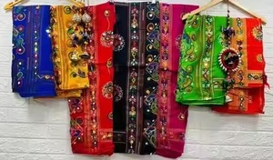 Dupatta Phulkari con Bordado de Espejo, Bufanda, Estola, Regalo para Ella, Recuerdo, Dupatta Patola, Dupatta Pakistaní - Product Image 6