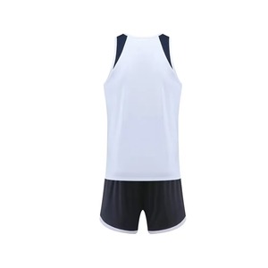 Uniforme Deportivo Ligero Personalizado para Atletismo, Camiseta sin Mangas y Pantalones Cortos con Logotipo del Equipo Impreso por Transferencia de Calor - Product Image 4