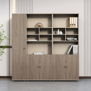 Industrial Modular Melamine Commercial <b>Office</b> Furniture Glass Door <b>Drawers</b> Storage Electric Smart LED Light Cloth Hanger School - Product Image 5