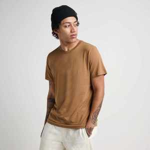 Ensemble t-shirt et pantalon en coton uni pour hommes personnalisé T-shirt à manches courtes en tissu doux et confortable avec bas décontracté en vrac OEM - Product Image 5