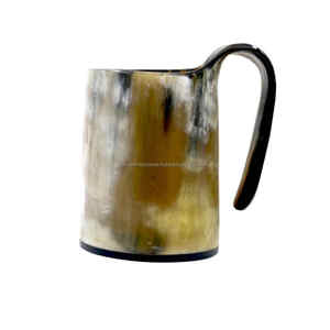 Taza de cuerno de vaca africana para beber cerveza, decoración interior, diseño de Material único, el mejor par - Product Image 3
