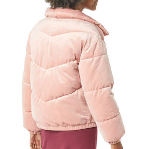 Blousons bombardiers High Street à la mode pour femmes de haute qualité personnalisables 100% Nylon Polyester pour l'hiver blanc personnalisable - Product Image 3