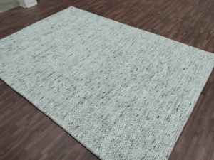 Alfombra de Sumac de yute de lana de tejido plano gris negro Handloom-Alfombra moderna de área de textura de bucle alto para sala de estar y dormitorio - Product Image 3