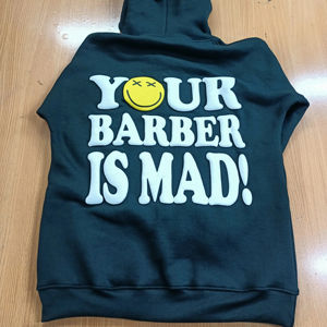 เสื้อสวมหัว450คอตตอน100% ลาย GSM เสื้อฮู้ดและสเวตเชิ้ตโอเวอร์ไซส์ผ้าคอตตอนพิมพ์ลายออกแบบได้ตามที่ต้องการ - Product Image 1