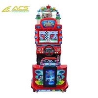Simulateur de course de moto à monnayeur ACS en métal et fibre de verre, machine de jeu d'arcade commerciale pour enfants 110/220V