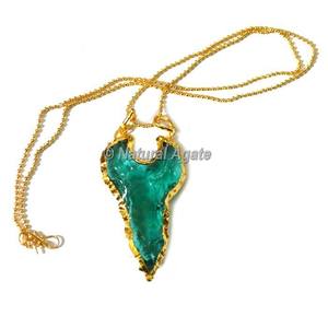 Acheter Meilleure Qualité En Ligne Lumière Aqua Verre Rumedon Type Arrowhead Collier-Acheter en ligne Arrowhead Collier - Product Image 6