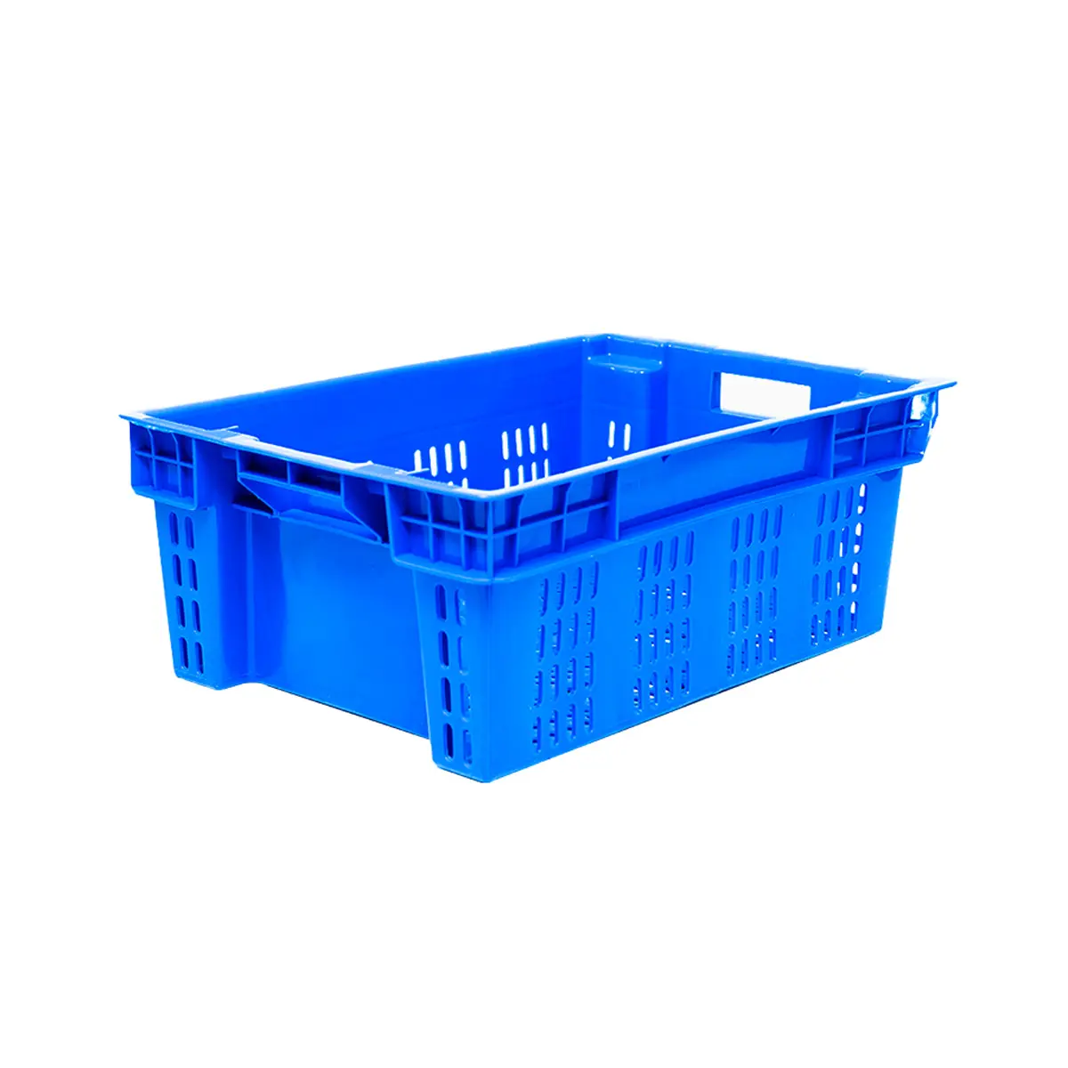 El contenedor de caja de plástico confiable es universal 600x400x200mm diseño de apilamiento cónico al por mayor