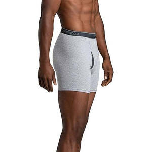 Men's Custom XL Knitted 100% Cotton Boxer Undergarments Breathable Logo <b>Printing</b> <b>Machine</b> Wash Private <b>Label</b> Bulk Supply - Product Image 1