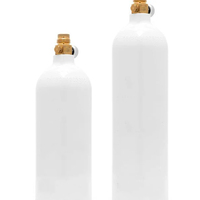 Cilindro de Aluminio de Larga Duración, Tanque de CO2 para Paintball de 16 oz, 1800 psi, Alta Presión, 4 mm de Espesor de Pared, Certificado CE, 15 Años de Garantía