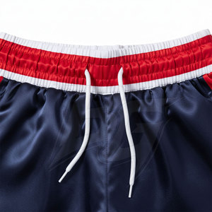 Shorts de Muay Thai en satin/polyester pour hommes - Vente en gros - Utilisation en extérieur - Respirant - Séchage rapide - Léger - Qualité supérieure - Product Image 6
