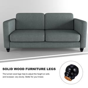 ชุดเปลี่ยนขาโซฟาทำจากไม้ยางพาราดีไซน์แบบดั้งเดิมสำหรับห้องนั่งเล่นห้องนอนห้องรับประทานอาหารโดยตรง - Product Image 5