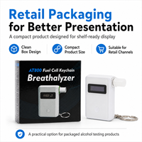 Alat Tes Alkohol Portabel Smart APP Fuel Cell Breathalyzer dengan Berbagai Unit Pengukuran