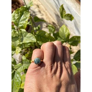 Modern Fashionable <b>925</b> <b>Silver</b> <b>Ring</b> with Natural Emerald 18K Plating 100% Inlaid Geometric Shape Engagement <b>Ring</b> Jewelry - Product Image 5