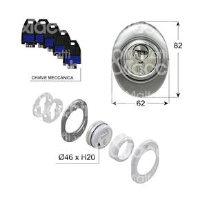 ชุดป้องกัน Mecdef สำหรับระบบป้องกันที่ได้รับการจดสิทธิบัตรในกระบอกสูบพร้อมการปิดช่องใส่กุญแจปลดล็อกด้วย - Product Image 1