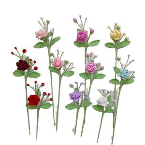 Nouveauté 2025 : Branches florales en crochet, produits tricotés à la main, vente en gros directe usine - Product Image 5