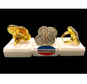 Elegante anillo de diamante americano con diseño floral único Chapado en plata para mujer, perfecto para bodas, fiestas, uso diario y ocasiones - Product Image 2