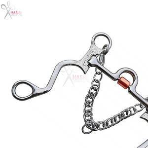 บิตม้าสแตนเลสสตีลแกะสลักด้วยมือ บิตทองเหลืองคุณภาพพรีเมียม สำหรับฝึกขี่ม้า HI-HB-08 ใช้ซ้ำได้ - Product Image 5