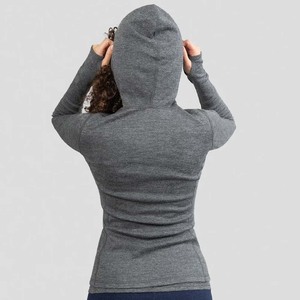 Sudadera con Capucha Personalizada, Lisa, Teñida, de Alta Calidad, con Cierre, Ecológica, Extra Grande, de Poliéster y Algodón, Informal, de Invierno, para Mujer - Product Image 4