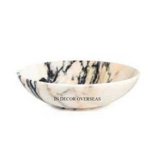 Unique Fancy Texture Designer Round Shape Best Quality Marble <b>Bowl</b> Round Shape Chocolates And Sweets Serving <b>Bowl</b> From India - Product Image 4