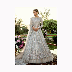 Cheap Wedding Dress Bridal Gown Evening <b>Fabric</b> White Gold Rustic Modest Wedding Dress Simple Wedding Dresses - Product Image 4