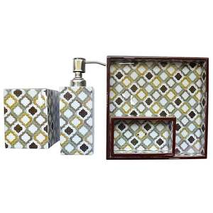 Y Hf Crafts 'Designs créatifs uniques Artisanat exquis Ensemble de salle de bain en résine pure Collection d'amoureux d'art à très faible coût - Product Image 1