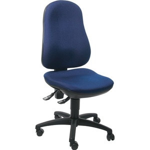 Royal Blue Office Swivel Chair 420-550mm 110kg Load Capacity No Armrests TOPSTAR - Product Image 1