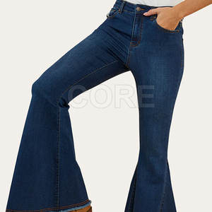 Nouveauté Pantalons jeans évasés pour femmes Pantalons jeans évasés respirants pour femmes de service OEM - Product Image 2