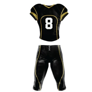 Tenues de football américain personnalisées respirantes en sublimation, 100% polyester, adulte, antibactériennes, protection UV, service OEM - Product Image 1