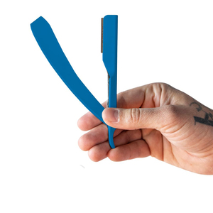 Mystique Rasoir droit professionnel Kit de rasoir droit ultra exposé avec 10 lames Premium 2mm exposées (Mystique) - Product Image 1